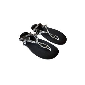 Xero Shoes Genesis Sandals Mens 7 Womens 8 Grey Black Minimalist Barefoot